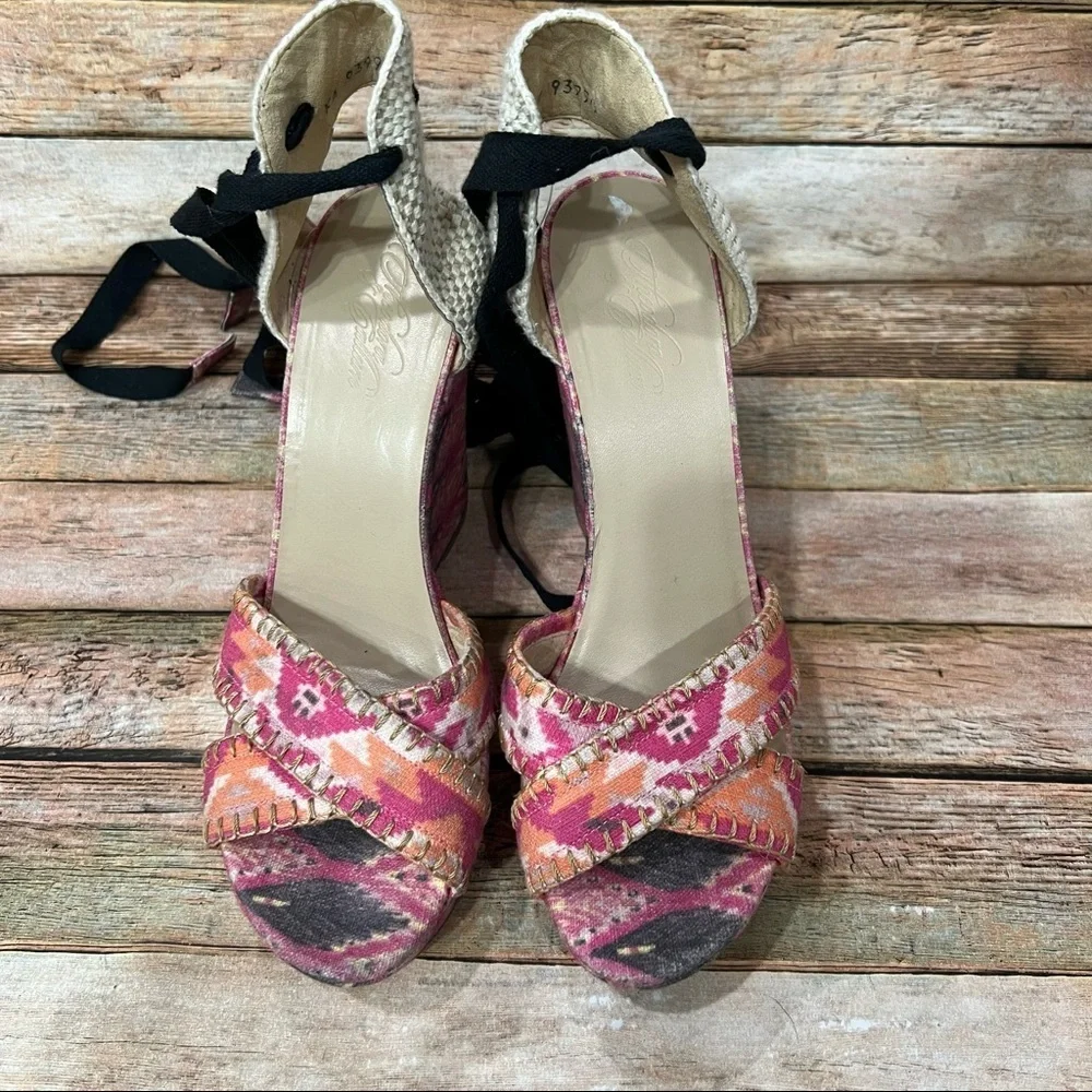 Stuart Weitzman Gladiator Strap Wedge Sandals